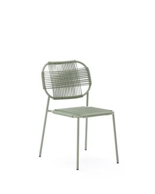 Стул La Forma (ех Julia Grup) Уличный стул Talaier из шнура и оцинкованной бирюзовой стали арт. 262231