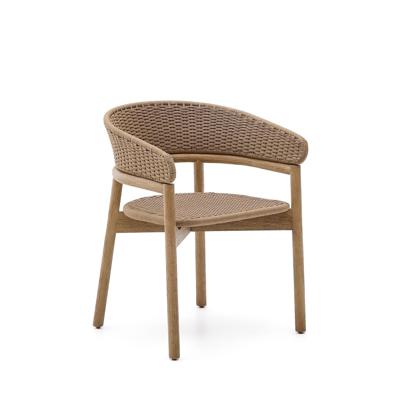 Стул La Forma (ех Julia Grup) Стул Arinella из акации с натуральной отделкой и бежевой веревкой арт. 253623