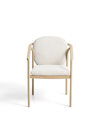 Стул La Forma (ех Julia Grup) Уличный стул Sirte из алюминия с отделкой под дерево и веревкой цвета экрю арт. 482345