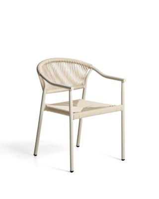 Стул La Forma (ех Julia Grup) Уличный стул Livadia из бежевого алюминия и веревки арт. 482297