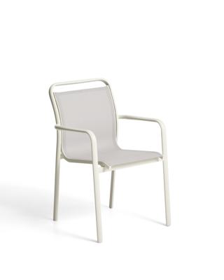 Стул La Forma (ех Julia Grup) Уличный стул Luri из алюминия цвета экрю и бежевого текстиля арт. 482616