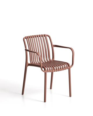 Стул La Forma (ех Julia Grup) Уличный стул Isabellini из пластика терракотового цвета арт. 482253