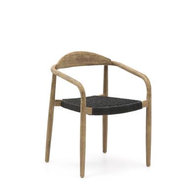 Стул La Forma (ех Julia Grup) Кресло Glynis натуральный, черный арт. 057625