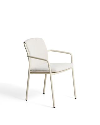 Стул La Forma (ех Julia Grup) Уличный стул Linosa из бежевого алюминия с бежевой подушкой арт. 482287