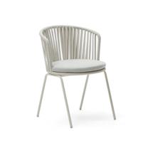 Стул La Forma (ех Julia Grup) Saconca Садовый стул из шнура и стали с серой окраской арт. 157207
