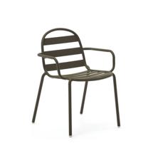 Стул La Forma (ех Julia Grup) Joncols Уличный алюминиевый стул с зеленой отделкой арт. 157047