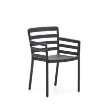 Стул La Forma (ех Julia Grup) Садовый стул Nariet из черного пластика арт. 151068