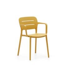 Стул La Forma (ех Julia Grup) Садовый стул Morella из горчичного пластика арт. 151064