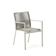 Стул La Forma (ех Julia Grup) Culip Садовый стул из алюминия и шнура в белом цвете арт. 156961