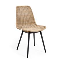 Стул La Forma (ех Julia Grup) Equal Уличный стул из синтетического ротанга и черного алюминия арт. 145966