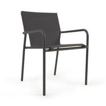 Стул La Forma (ех Julia Grup) Zaltana Алюминиевый стул для улицы, окрашенный в черный матовый цвет арт. 117351