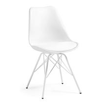 Стул La Forma (ех Julia Grup) Стул Lars белый с металлическими ножками арт. 045610