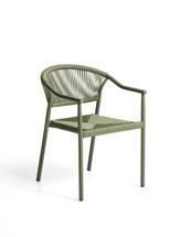Стул La Forma (ех Julia Grup) Уличный стул Livadia из зеленого алюминия и веревки арт. 482291