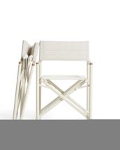 Стул La Forma (ех Julia Grup) Складной уличный стул Tisno из алюминия цвета экрю и текстиля цвета экрю арт. 483451