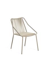 Стул La Forma (ех Julia Grup) Уличный стул Zivia из веревки цвета экрю и стали цвета таупе арт. 482365