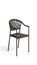Стул La Forma (ех Julia Grup) Уличный стул Livadia из коричневого алюминия и веревки арт. 482293