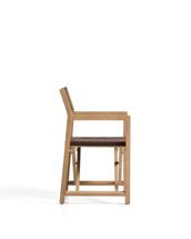 Стул La Forma (ех Julia Grup) Складной уличный стул Vilara коричнево-бежевый с каркасом из акации арт. 483471