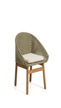 Стул La Forma (ех Julia Grup) Уличный стул Olbia из искусственного ротанга и массива тикового дерева арт. 481571