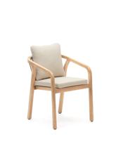 Стул La Forma (ех Julia Grup) Malaret Стул из массива эвкалипта и белого шнура арт. 157079