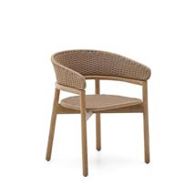 Стул La Forma (ех Julia Grup) Стул Arinella из акации с натуральной отделкой и бежевой веревкой арт. 253623