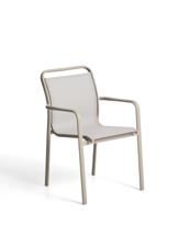 Стул La Forma (ех Julia Grup) Уличный стул Luri из алюминия цвета таупе и бежевого текстиля арт. 482612