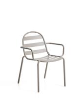 Стул La Forma (ех Julia Grup) Уличный стул Joncols из алюминия с отделкой цвета таупе арт. 482269