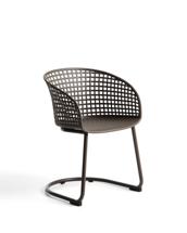 Стул La Forma (ех Julia Grup) Уличный стул Tenaro из коричневого пластика и стали арт. 482361