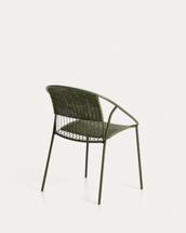 Стул La Forma (ех Julia Grup) Уличный стул Atrani из оцинкованной стали и зеленой веревки арт. 482191