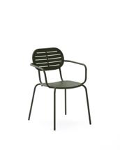 Стул La Forma (ех Julia Grup) Стул для улицы Brai с подлокотниками из оцинкованной стали зелёного цвета арт. 261847
