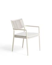 Стул La Forma (ех Julia Grup) Уличный стул Argasi из алюминия бежевого цвета и веревки арт. 483179