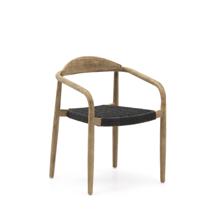 Стул La Forma (ех Julia Grup) Кресло Glynis натуральный, черный арт. 057625