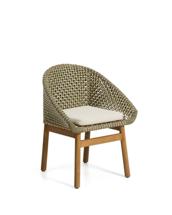 Стул La Forma (ех Julia Grup) Уличный стул Olbia из искусственного ротанга и массива тикового дерева арт. 481571