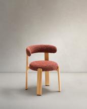Стул La Forma (ех Julia Grup) Стул Granite из терракотовой синели и массива ясеня с натуральной отделкой арт. 505886