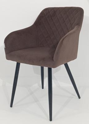 Стул М-СИТИ Стул BRANDY 505-11 Кофе, велюр "беспальчиковый" / черный каркас, М-City арт. 629M05175