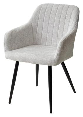 Стул М-СИТИ Стул BRANDY WZ2042-19 галечный серый фактурный велюр/ черный каркас М-City арт. 628M03750