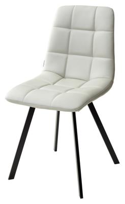 Стул М-СИТИ Стул CHILLI SQUARE HK017-03 светло-серый, PU/ черный каркас М-City арт. UDC8025HK01703