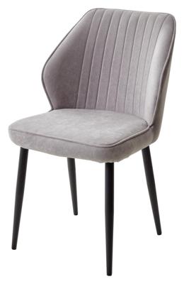 Стул М-СИТИ Стул VENA, цвет B22 Серый, велюр/ черный каркас М-City арт. 472M06064