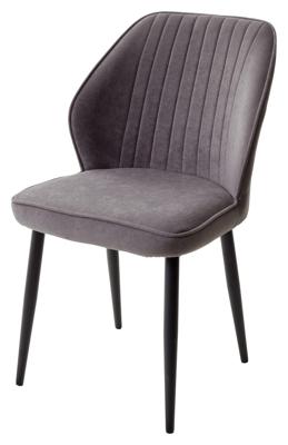 Стул М-СИТИ Стул VENA, цвет B28 Темно-серый, велюр/ черный каркас М-City арт. 472M06066