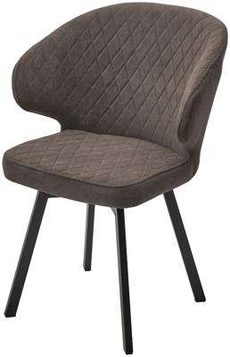 Стул М-СИТИ Стул ХИЛТОН 360 град., цвет B29 Шоколадный, велюр / черный каркас М-City арт. 472M06094