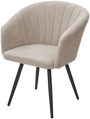 Стул М-СИТИ Стул RUNA, 360 град. поворот. B03 Бежевый, велюр / черный каркас, М-City арт. 670M06063