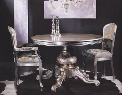 Стул М-СИТИ 3004/SR Стул, SILVER LEAF серебро/ ткань UPH GENE 3099 COL BLACK СКИДКА 50% арт. 3004/S