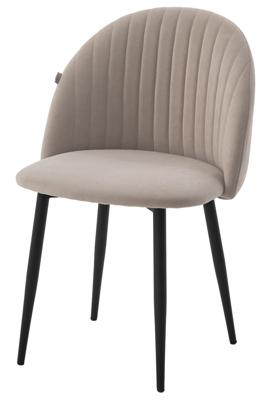 Стул М-СИТИ Стул БАРИ Marseille-26 Серый, велюр / черный каркас M-City арт. 480M06165