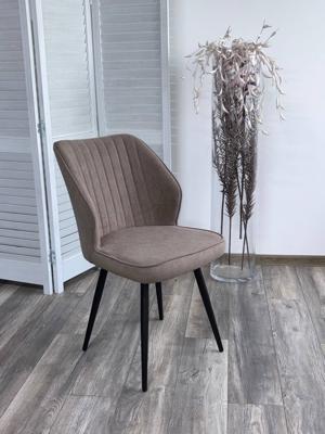 Стул М-СИТИ Стул РОССО 360 град. поворот. B5 Капучино, велюр / черный каркас, М-City арт. 635M06192