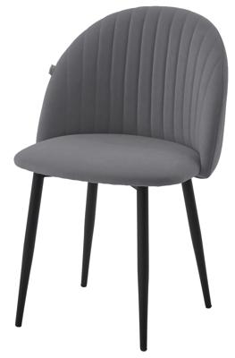 Стул М-СИТИ Стул БАРИ Marseille-26 Серый, велюр / черный каркас M-City арт. 480M06165