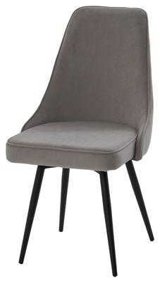 Стул М-СИТИ Стул БЕРТИ 360 град. поворот. B22 Серый, велюр / черный каркас, М-City арт. 635M06170