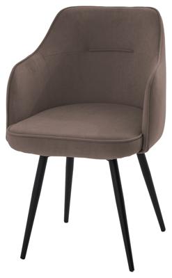 Стул М-СИТИ Стул ЛОРИС 360 град. поворот. B5 Капучино, велюр / черный каркас, М-City арт. 635M06175