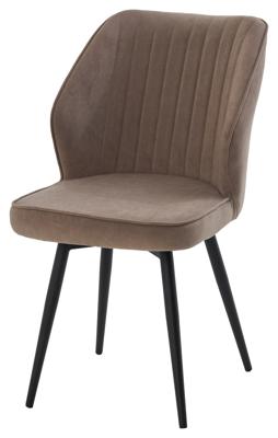 Стул М-СИТИ Стул РОССО 360 град. поворот. B5 Капучино, велюр / черный каркас, М-City арт. 635M06192