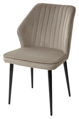 Стул М-СИТИ Стул СИЭТЛ -В (SEATTLE-V) ЛАТТЕ #25, велюр / черный каркас арт. 461MC03827