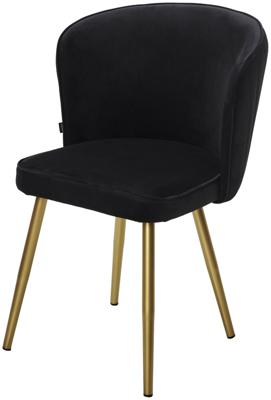 Стул М-СИТИ Стул МОНЕ цвет ZIZI 521 Черный, велюр / Золотой каркас арт. 480M05732