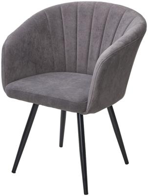 Стул М-СИТИ Стул РУНА (RUNA) 360 град. поворот. цвет B28 Темнор-серый, велюр / черный каркас арт. 670M05784